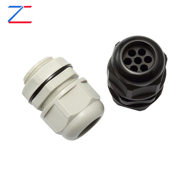 Več luknje Nylon Cable Gland 7 luknje